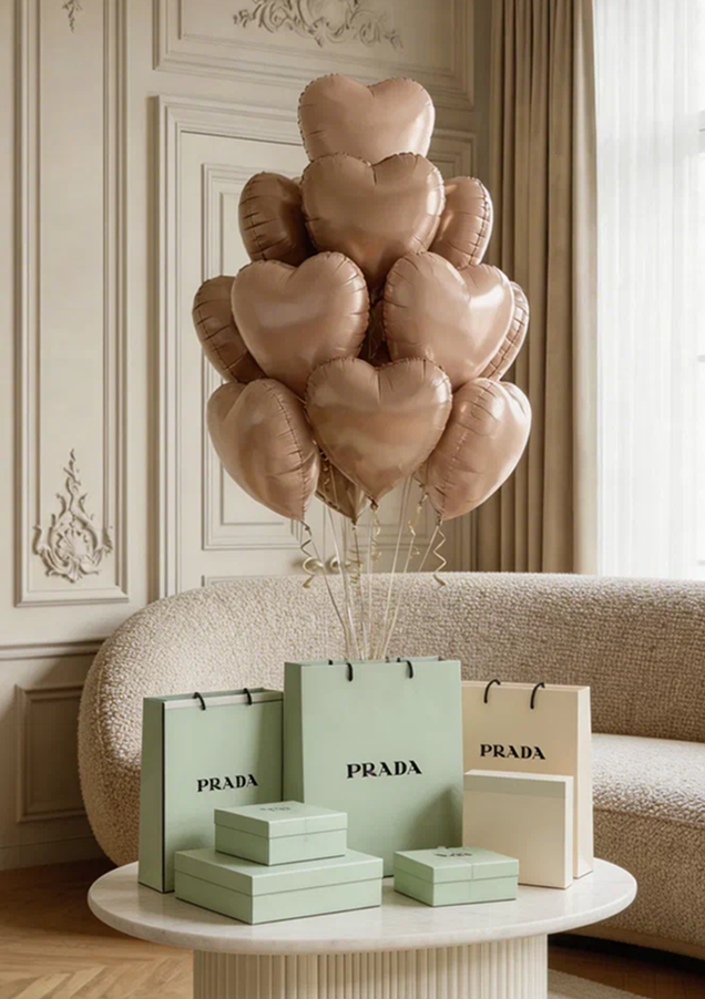 Heart Balloon — Nude (45 cm)